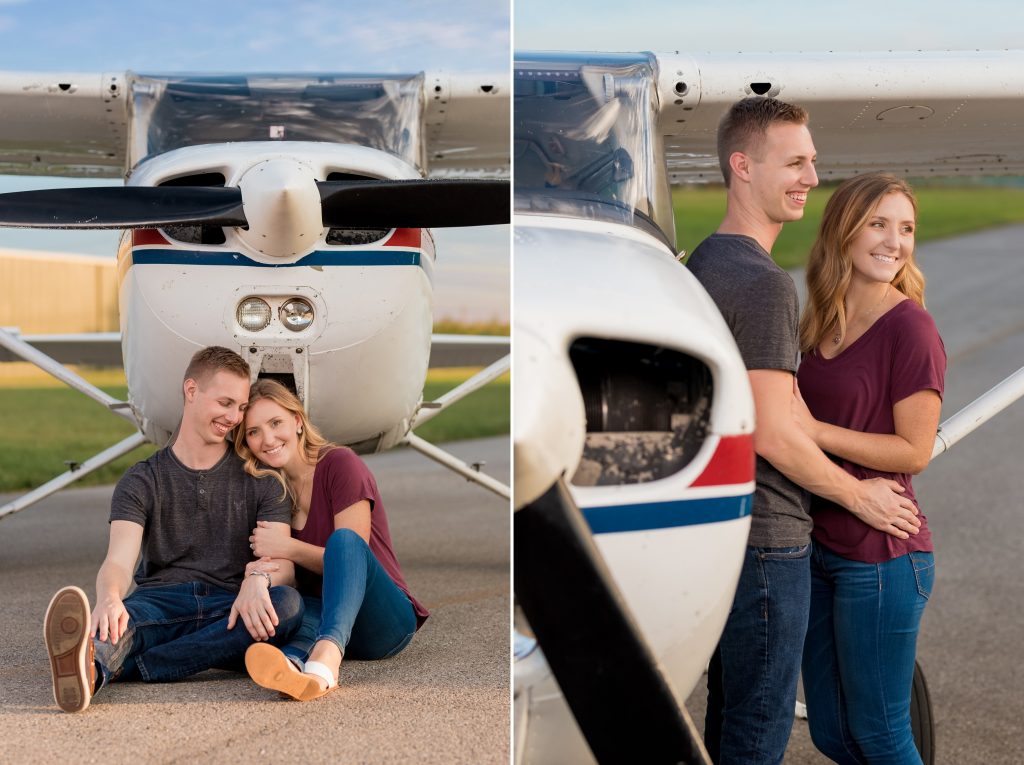 Abby + Ryan - Butler County Regional Airport Engagement