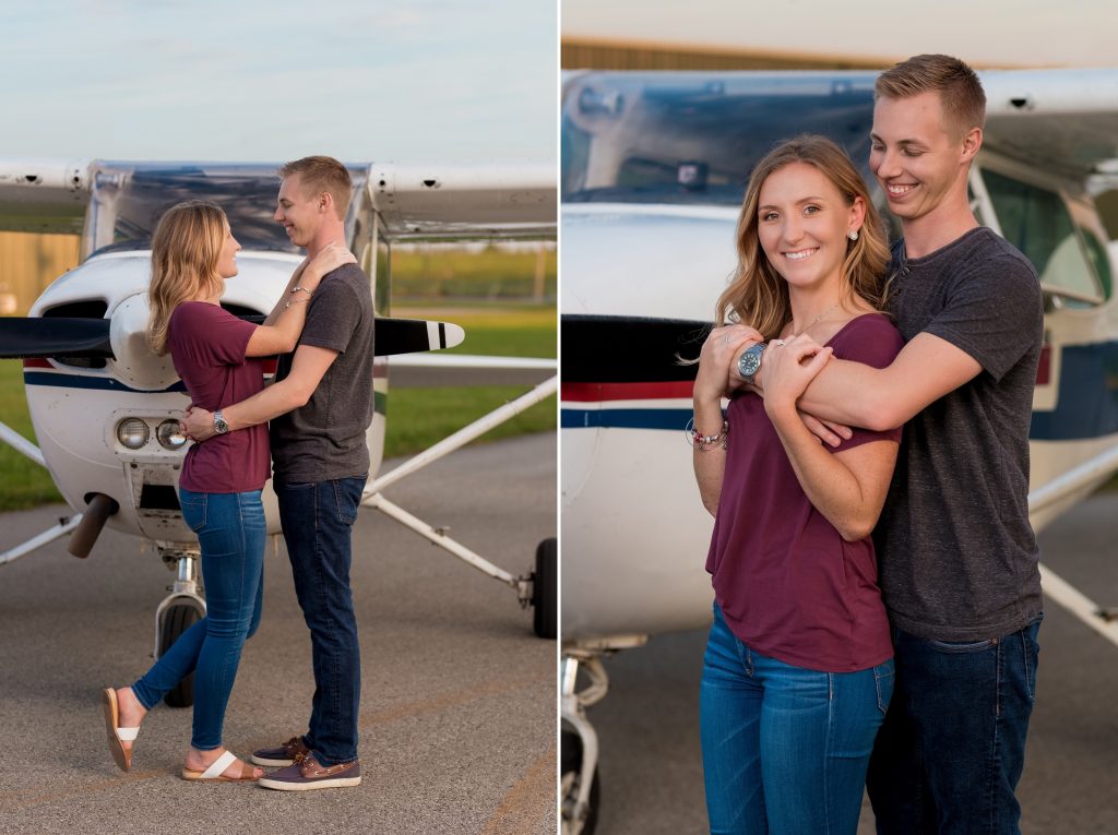 Abby + Ryan - Butler County Regional Airport Engagement