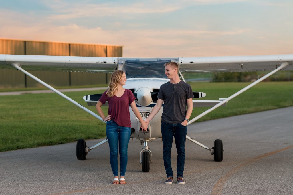 Abby + Ryan - Butler County Regional Airport Engagement