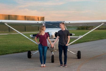 Abby + Ryan - Butler County Regional Airport Engagement