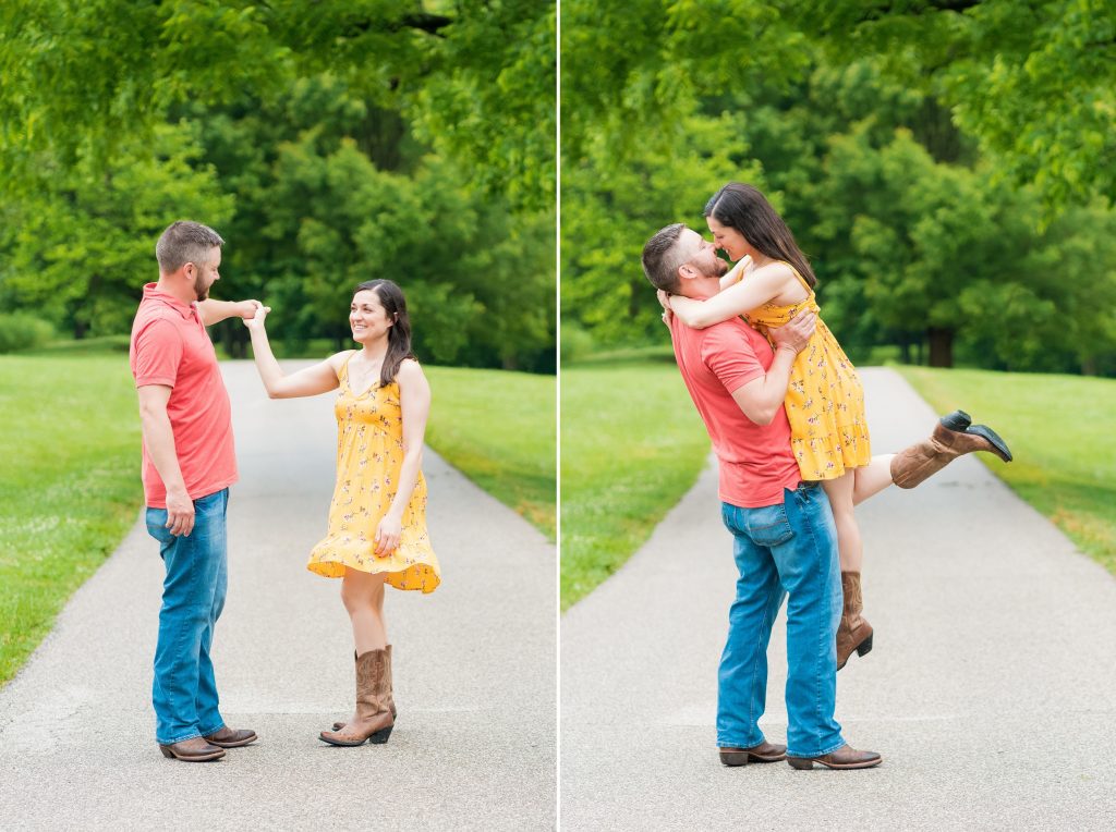 Lindsey + David - French Park Engagement