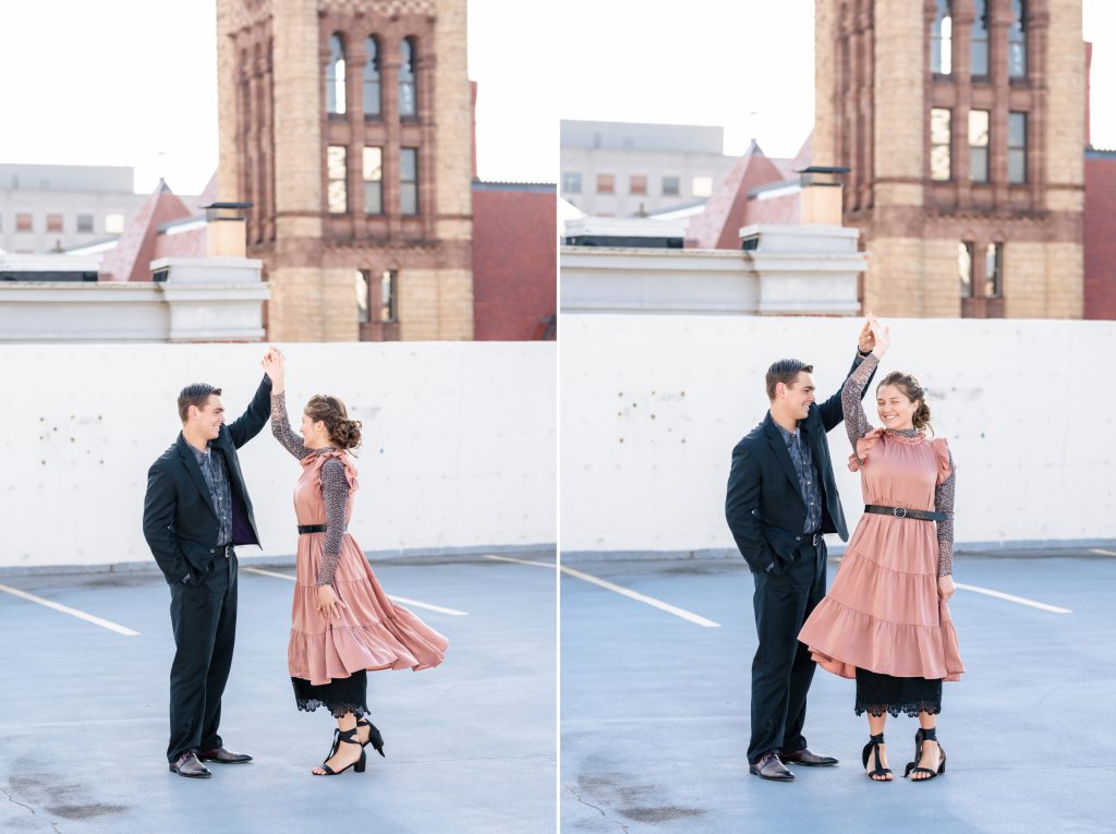 Madilynn + Terry - Downtown Cincinnati Engagement