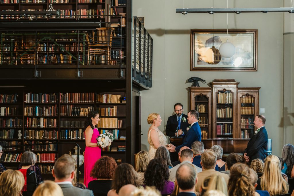 Emily + Geoff - The Mercantile Library Wedding