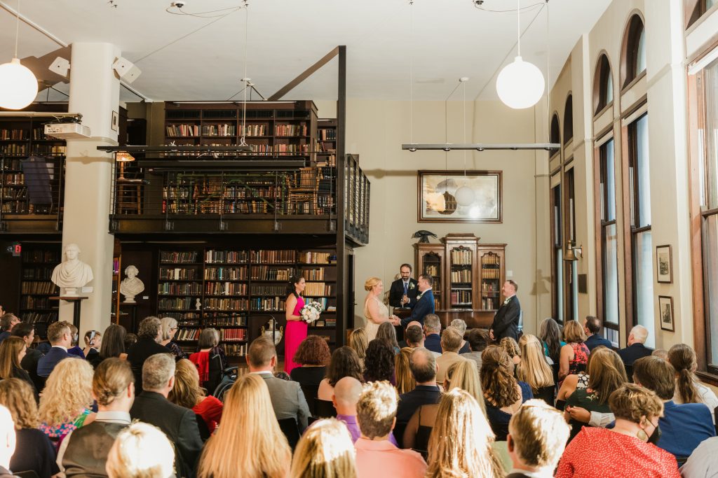 Emily + Geoff - The Mercantile Library Wedding