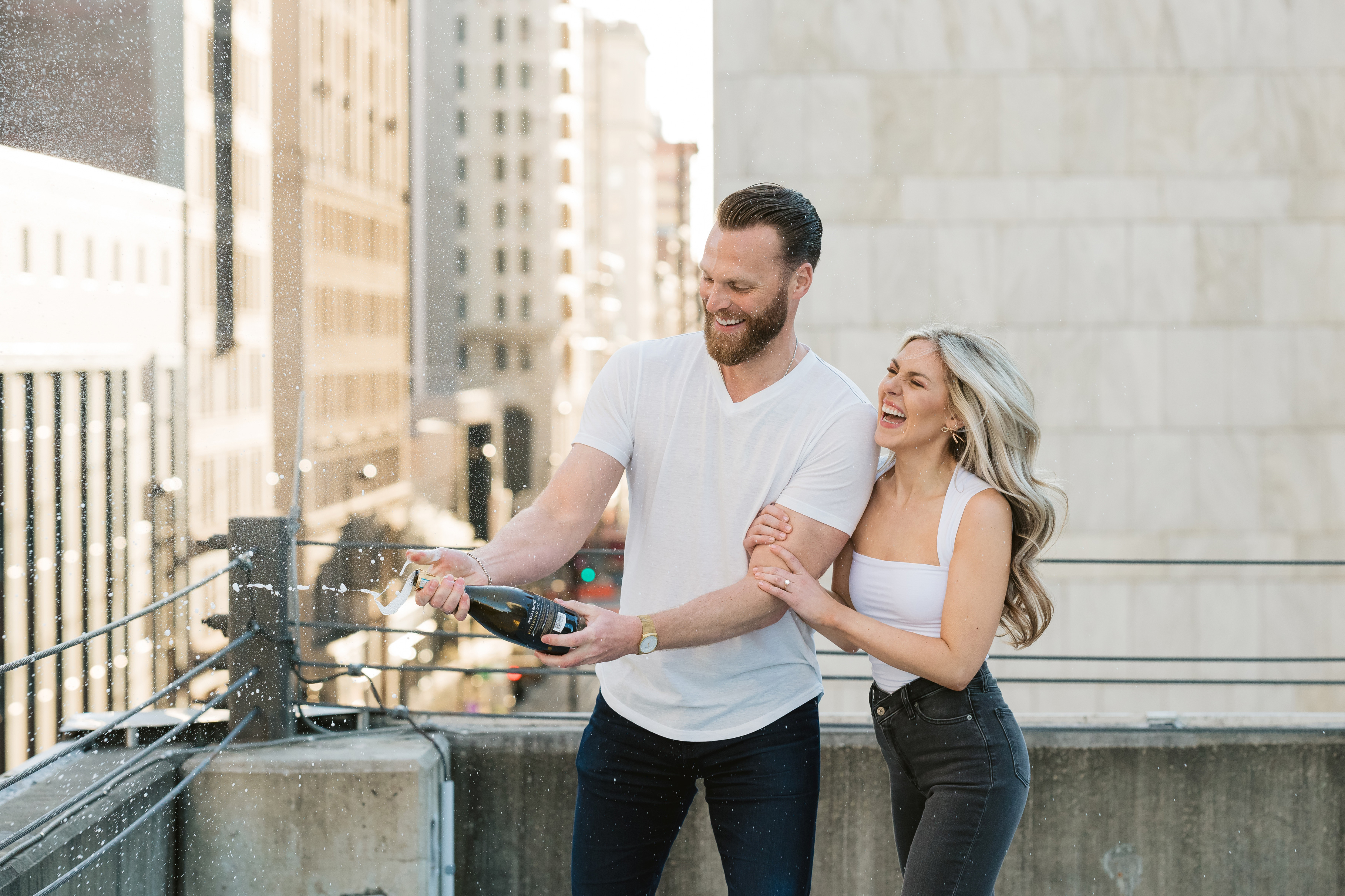 Abbie + Conor - Downtown Cincinnati Engagement