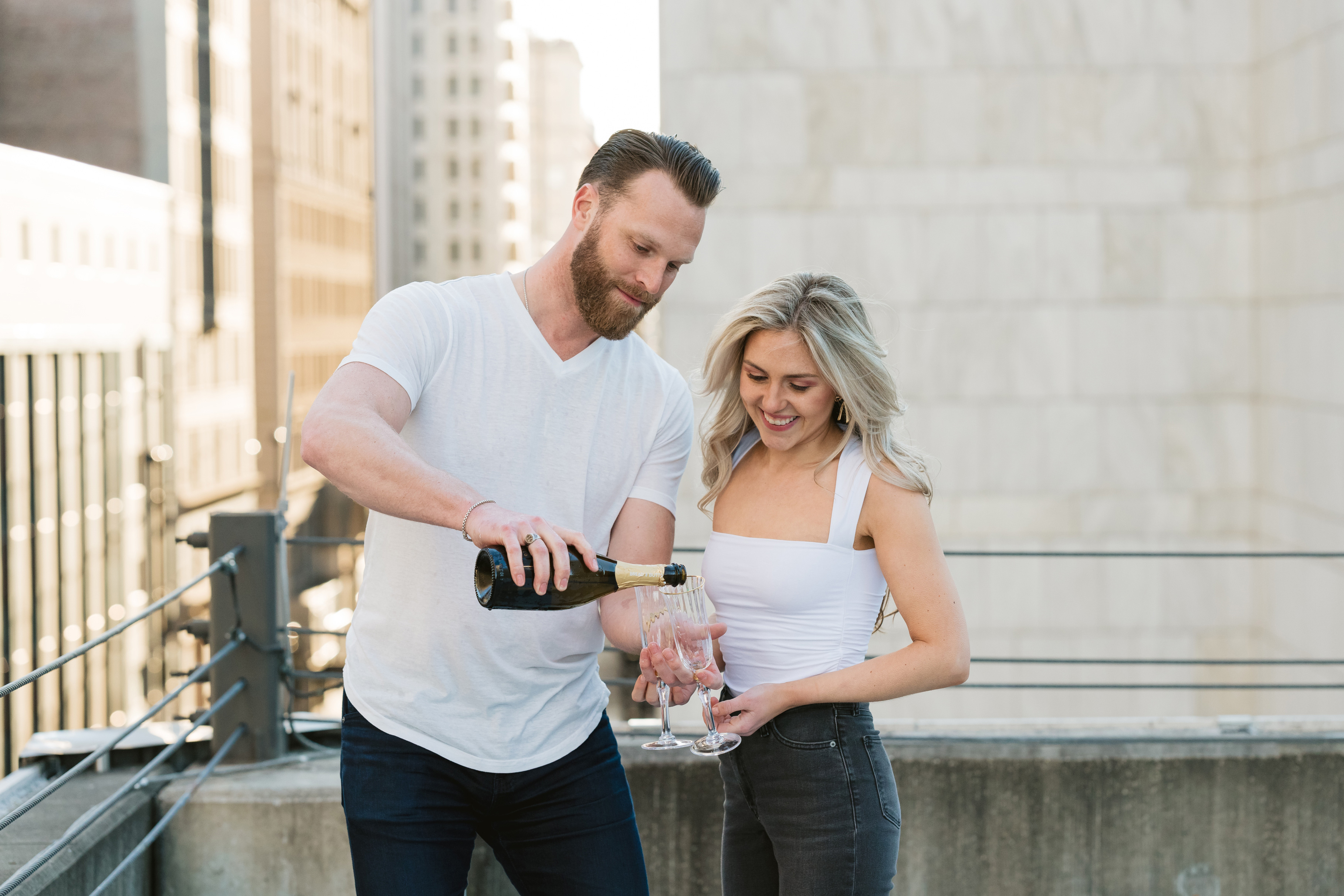 Abbie + Conor - Downtown Cincinnati Engagement